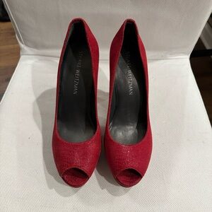 Stuart Weitzman Peep Toe Heels